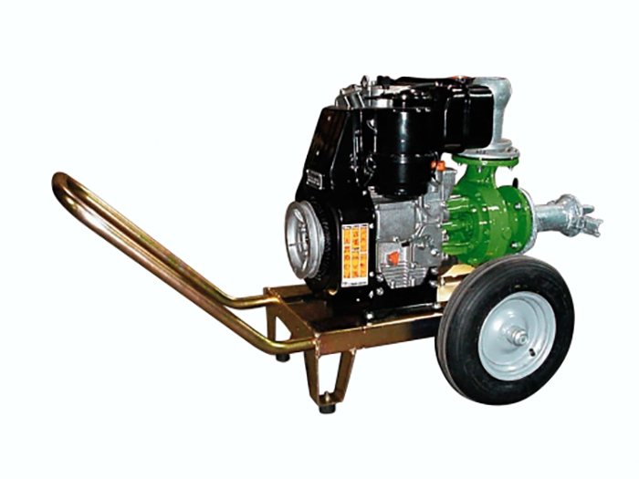 Motopompe AUTOADESCANTI con motore acqua insonorizzazione solo motore su Carrello