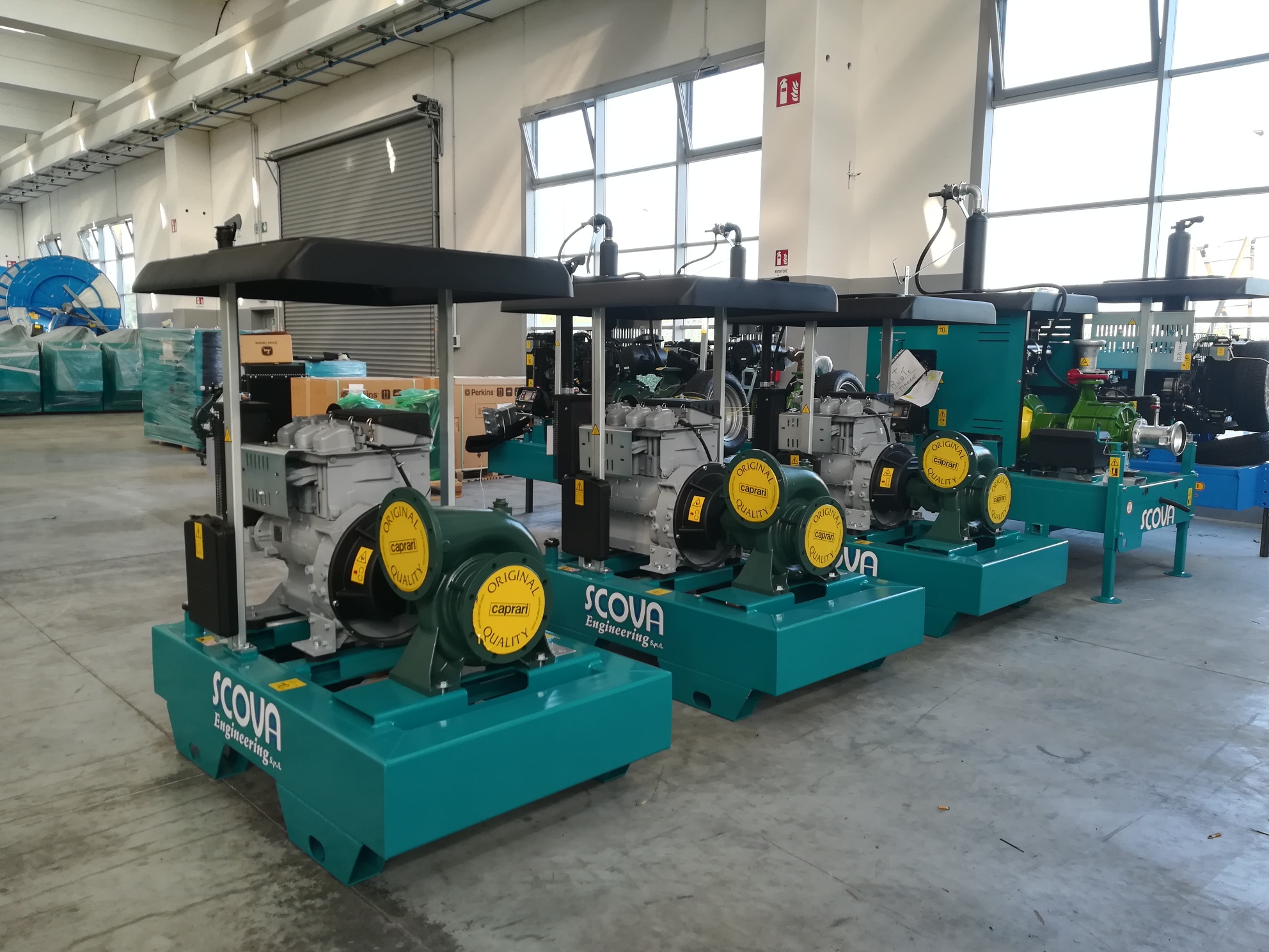 Motopompe con motore IVECO - PERKINS e Pompa ROVATTI - CAPRARI Bassa Pressione